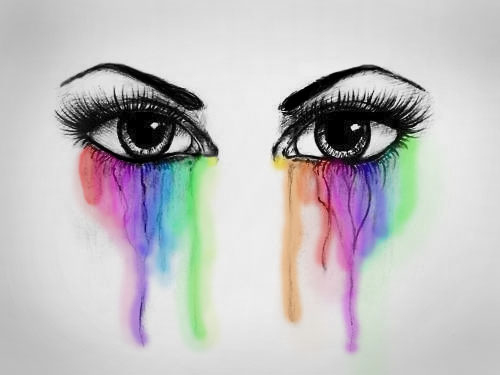 rainbow tears